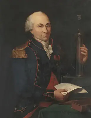 Retrato de Charles Augustin de Coulomb (1736–1806). Fuente: https://commons.wikimedia.org/wiki/File:Charles_de_Coulomb.png.