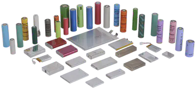 Pilas y baterías de distintos tamaños (voltajes).
http://totexmfg.com/totexmfg.com/capabilities-2/battery-knowledge/index.html